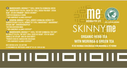 SKINNY me® moringa, thé vert, thé genmaicha, cacao, cannelle...