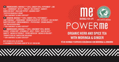 POWER me® moringa, gingembre, menthe poivrée...