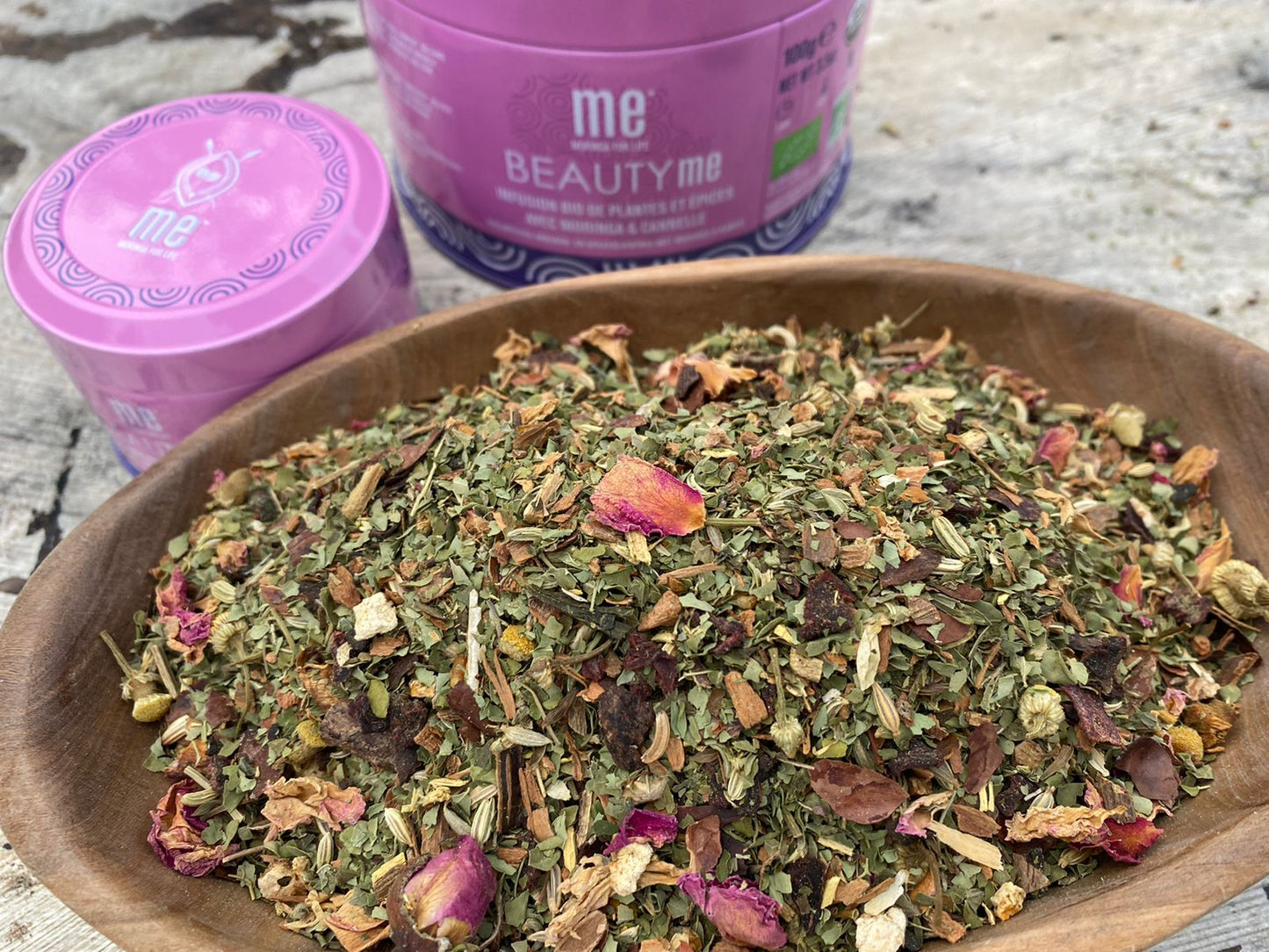 BEAUTY me® moringa, cannelle de Ceylan, pétales de rose