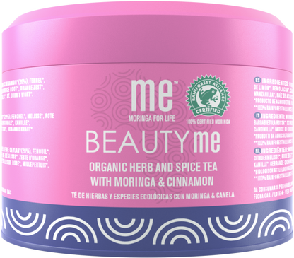 BEAUTY me® moringa, cannelle de Ceylan, pétales de rose