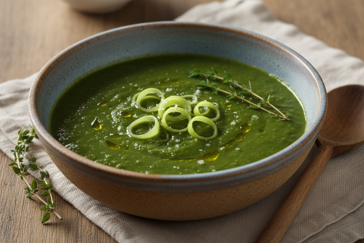 soupe moringa poireaux 